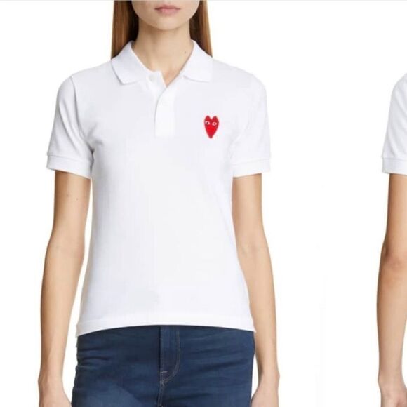 Comme Des Garçons PLAY Polo Shirt Tee
White Cotton Short Sleeve Women’s size M - Picture 1 of 13